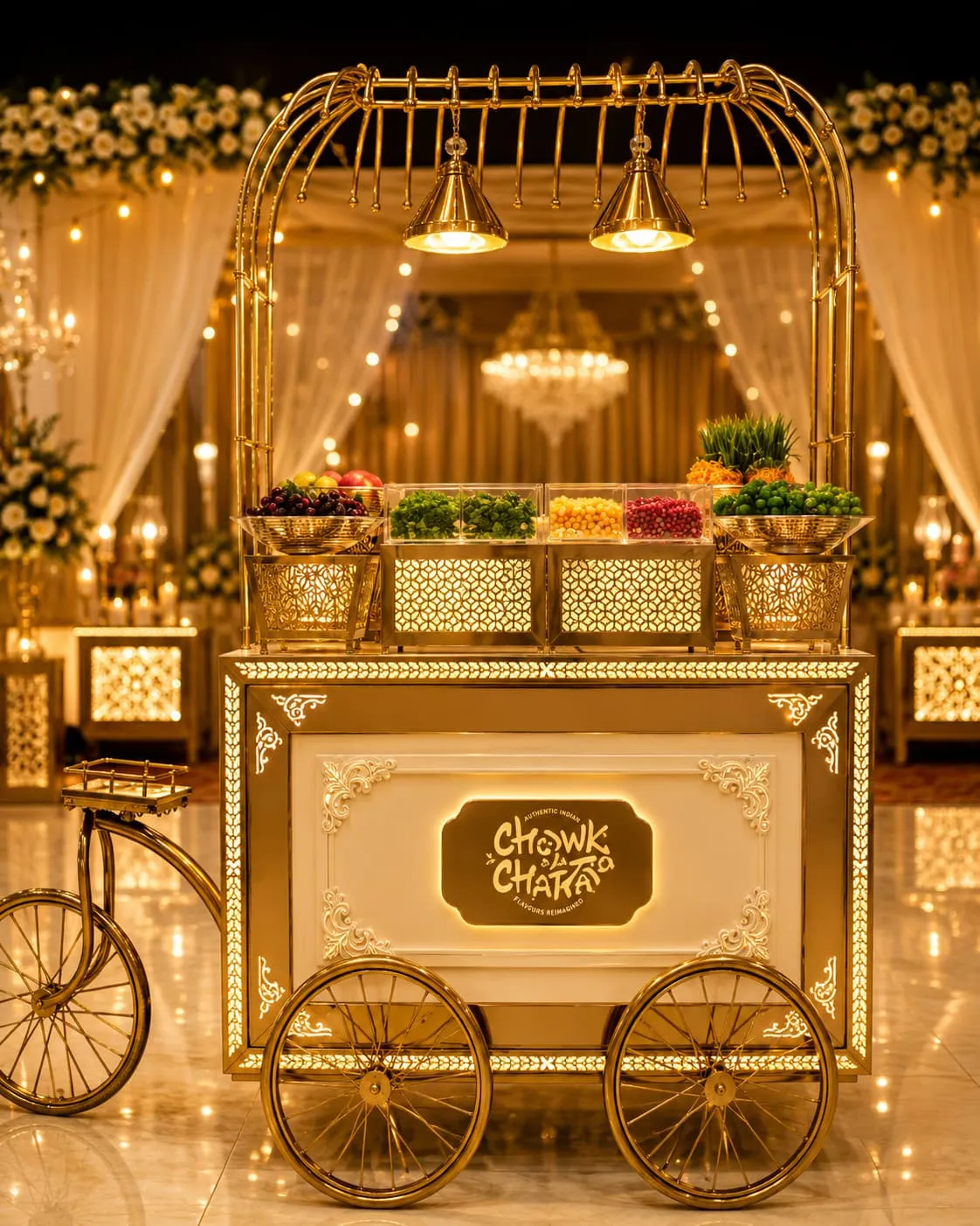 Imperial Elite Bicycle Counter - luxury wedding setup by D I V Y A M®